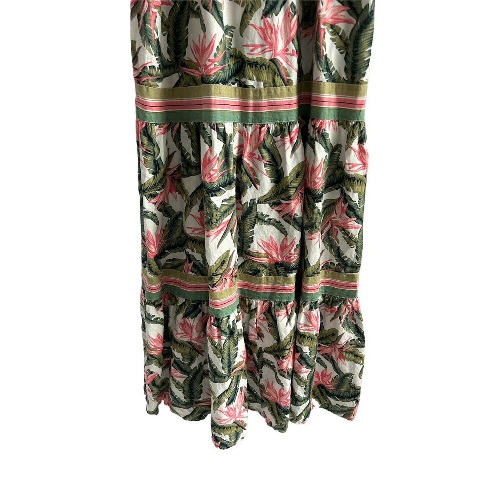 Anne Taylor Loft Women’s Size 0 Linen Blend Paradise Tiered Maxi Dress - Picture 4 of 8